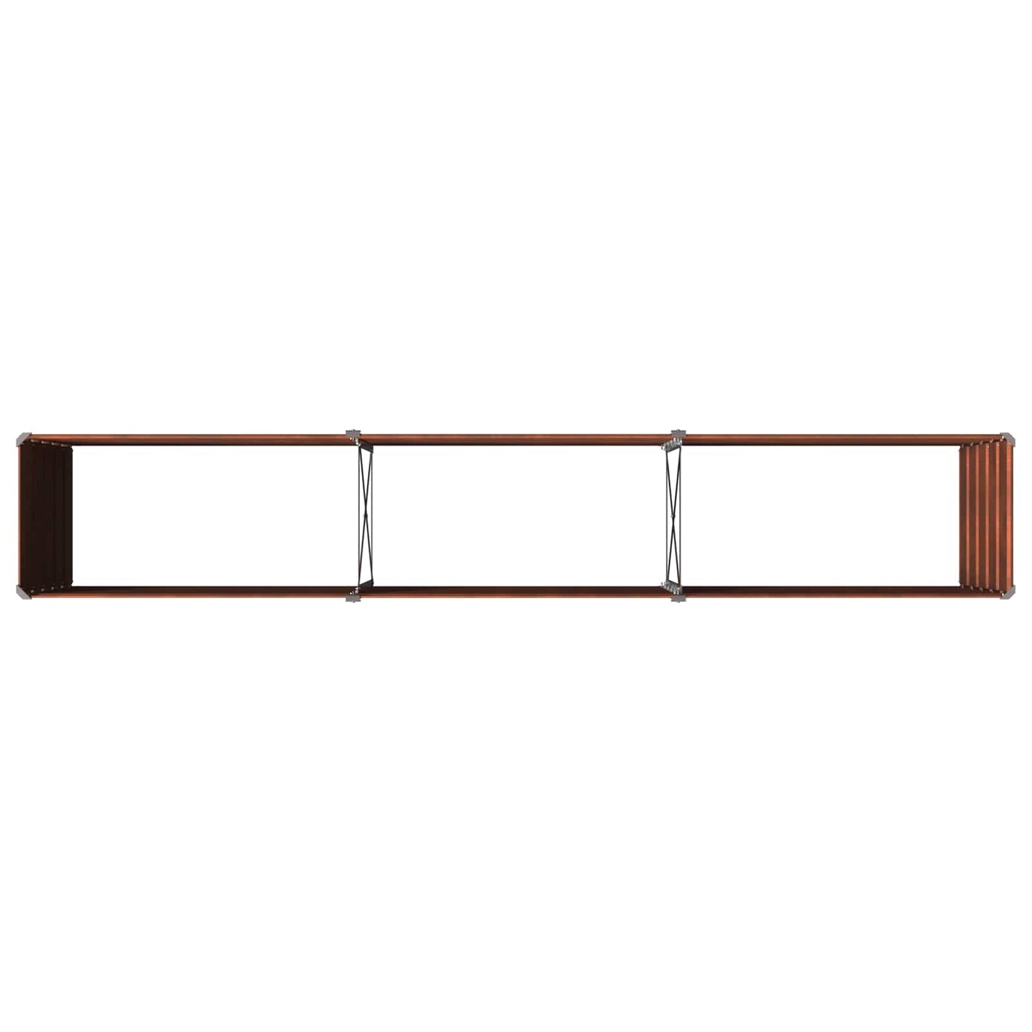 Raised Garden Bed Rusty 240 x 40 x 55 cm corton