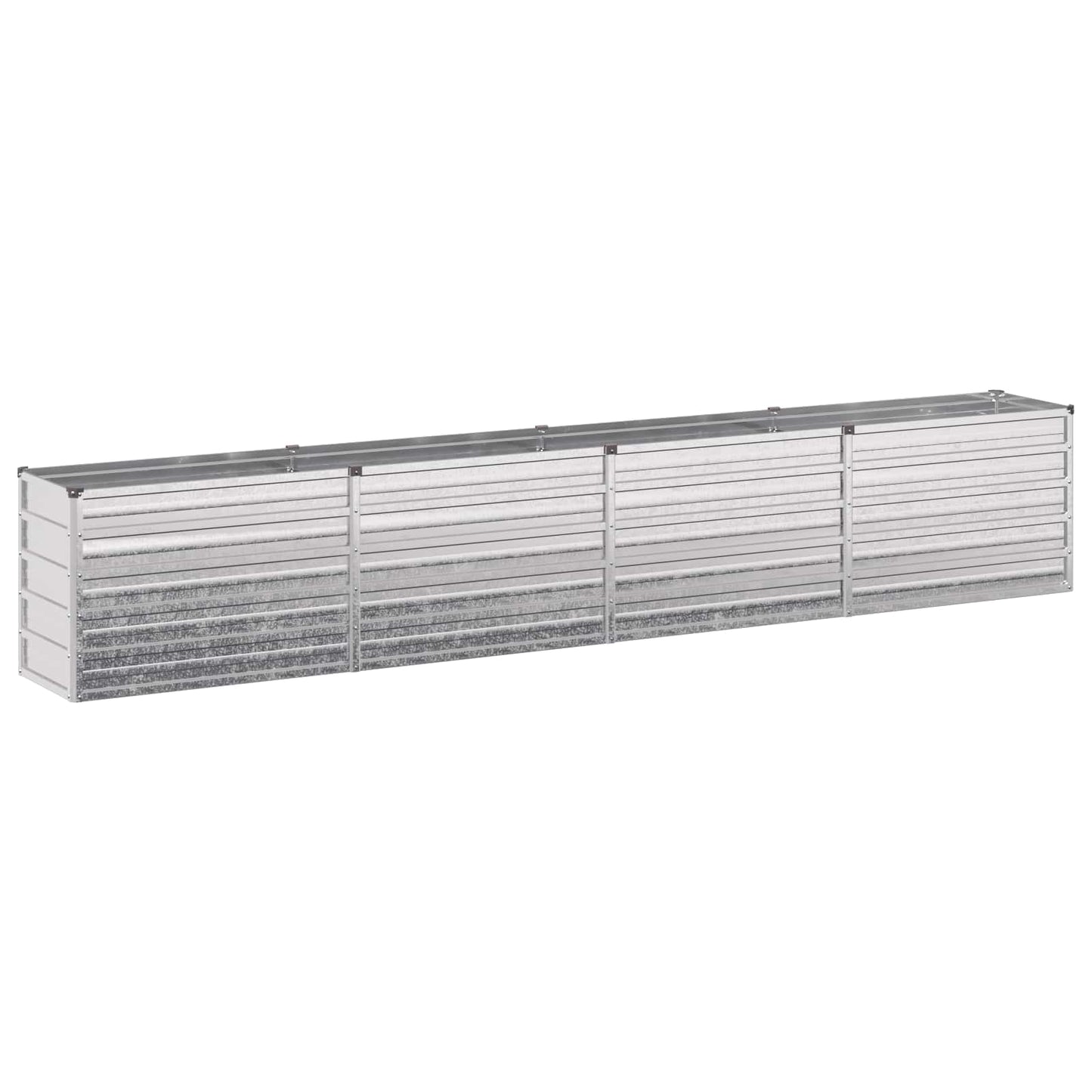 Raised Garden Bed Silver 320 x 40 x 55 cm galvanized