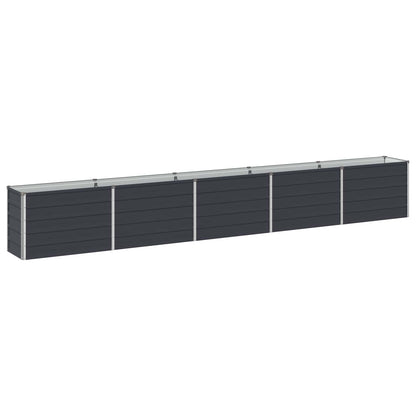 Raised Garden Bed Anthracite 400 x 40 x 55 cm cold-rolled steel