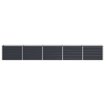 Raised Garden Bed Anthracite 400 x 40 x 55 cm cold-rolled steel