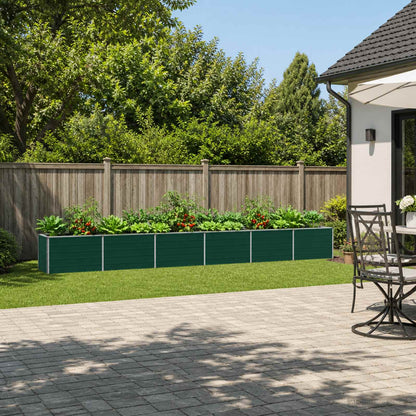 Raised Garden Bed Green 480 x 40 x 55 cm cold-rolled steeel
