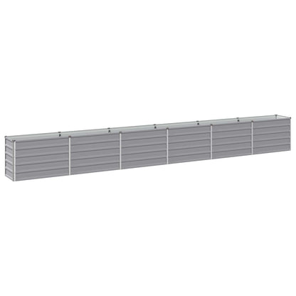 Raised Garden Bed Grey 480 x 40 x 55 cm cold-rolled steel