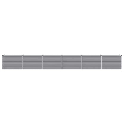 Raised Garden Bed Grey 480 x 40 x 55 cm cold-rolled steel