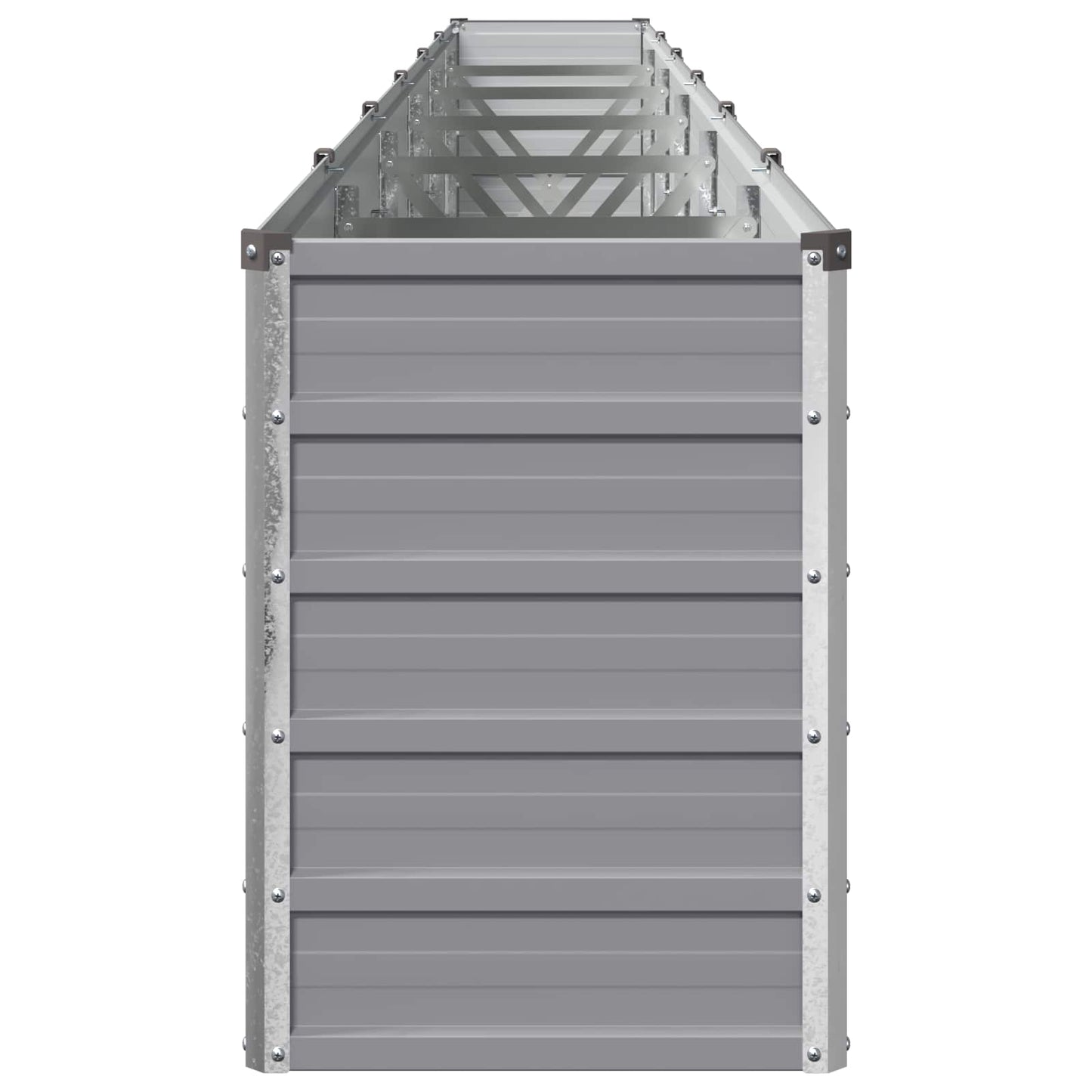 Raised Garden Bed Grey 480 x 40 x 55 cm cold-rolled steel