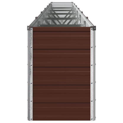 Raised Garden Bed Brown 480 x 40 x 55 cm cold-rolled steel