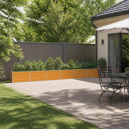 Raised Garden Bed Natural 600 x 40 x 55 cm cold-rolled steel