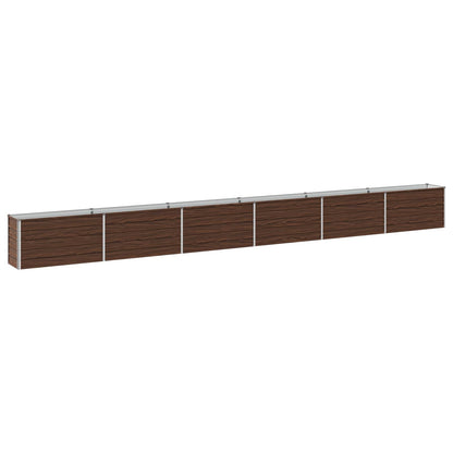Raised Garden Bed Black 600 x 40 x 55 cm cold-rolled steel