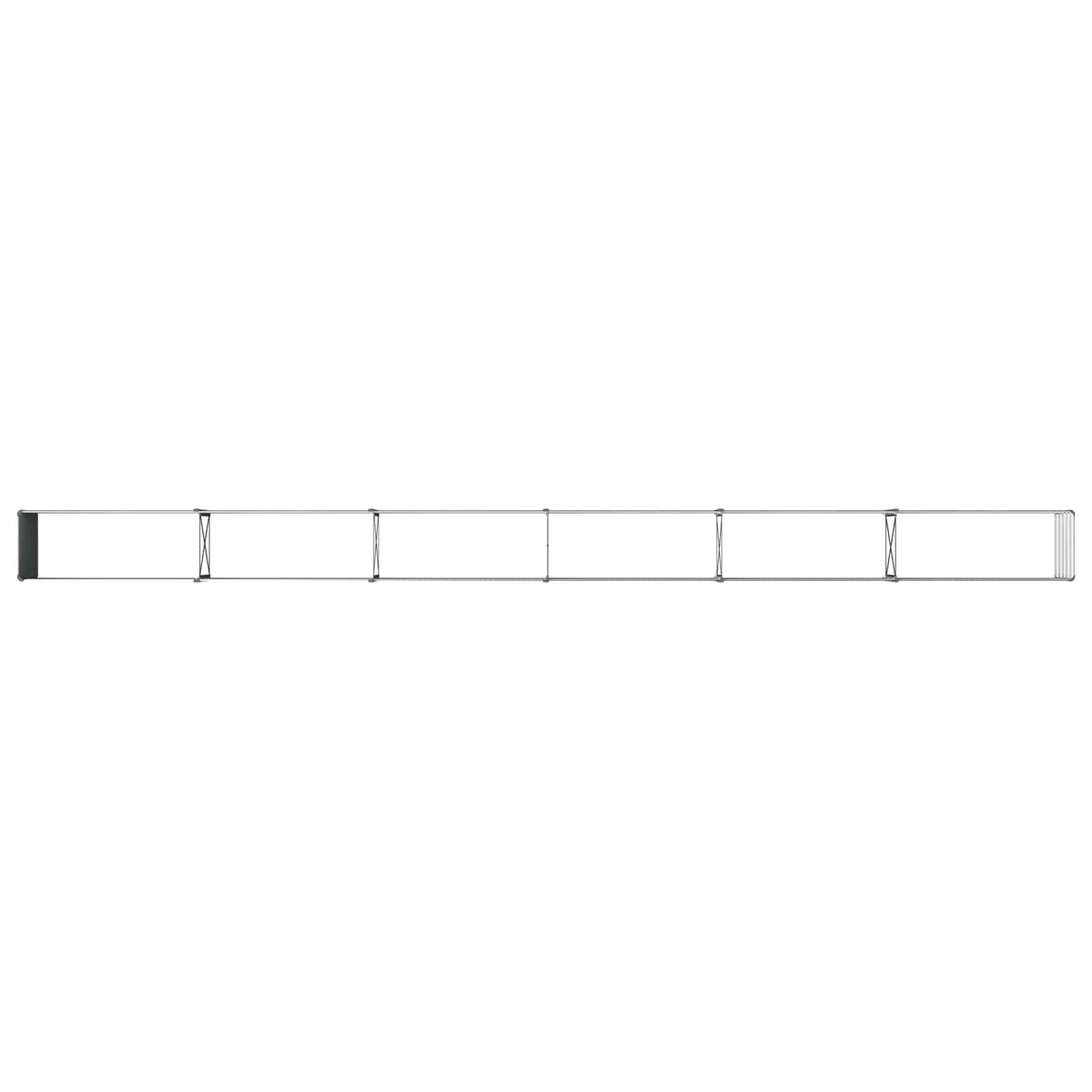 Raised Garden Bed Black 600 x 40 x 55 cm cold-rolled steel