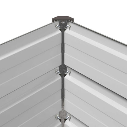Raised Garden Bed Grey 600 x 40 x 55 cm cold-rolled steel