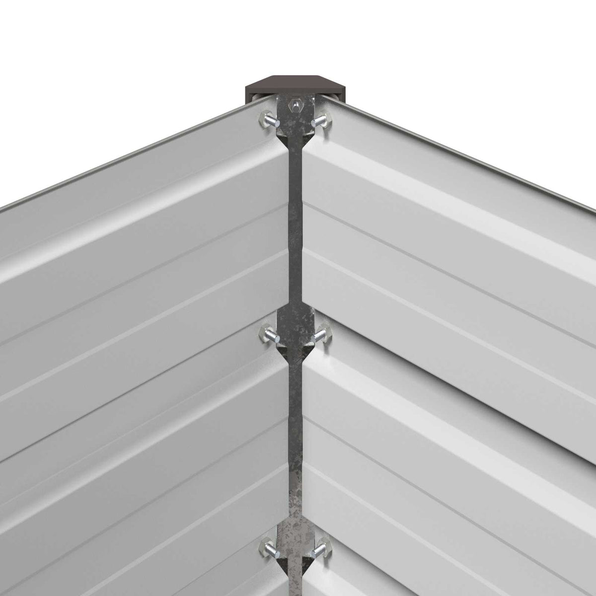 Raised Garden Bed Grey 600 x 40 x 55 cm cold-rolled steel