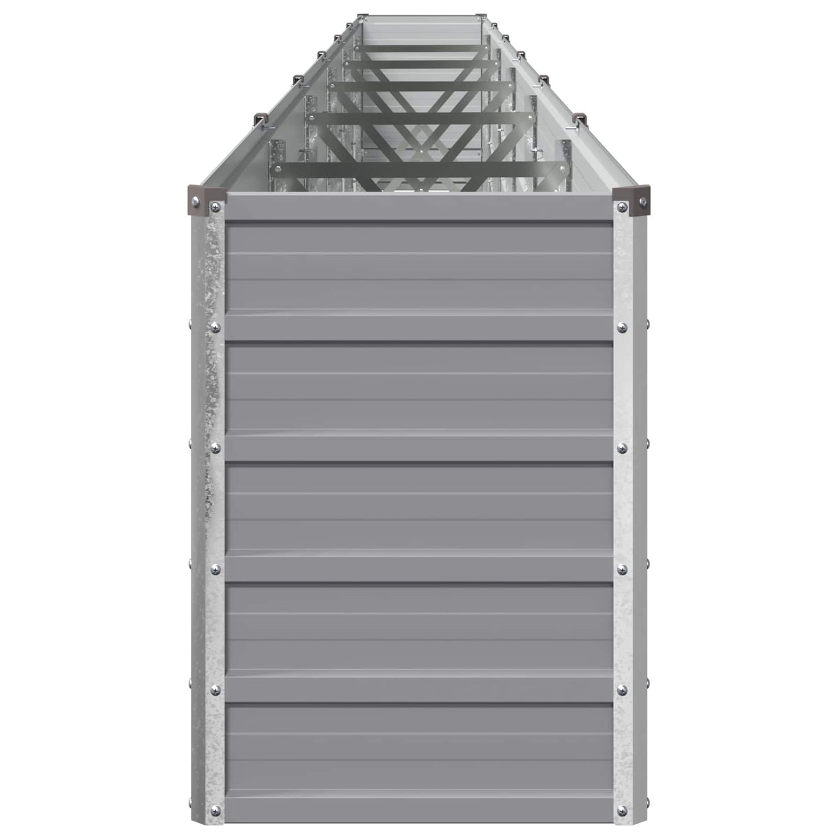Raised Garden Bed Grey 600 x 40 x 55 cm cold-rolled steel