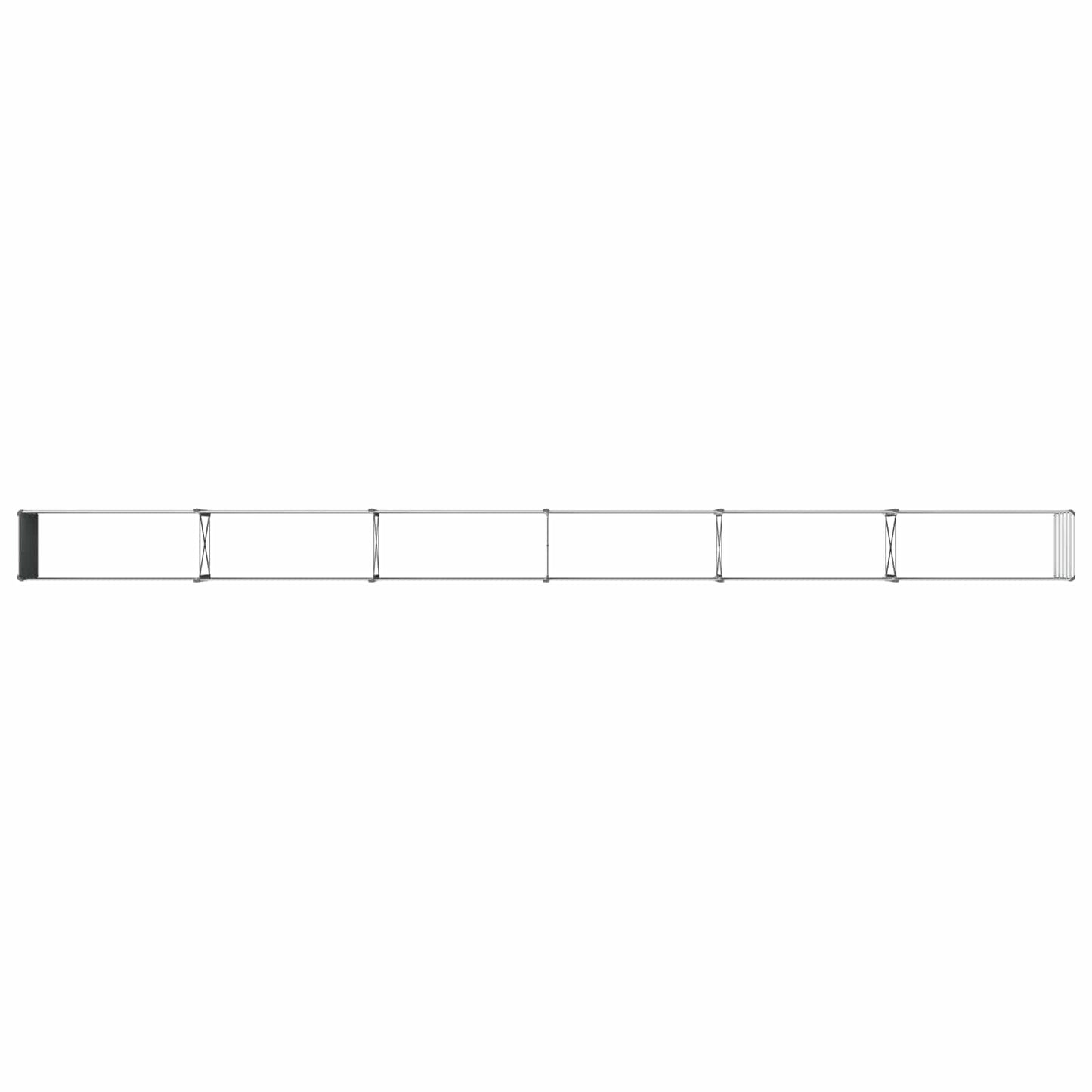 Raised Garden Bed Grey 600 x 40 x 55 cm cold-rolled steel