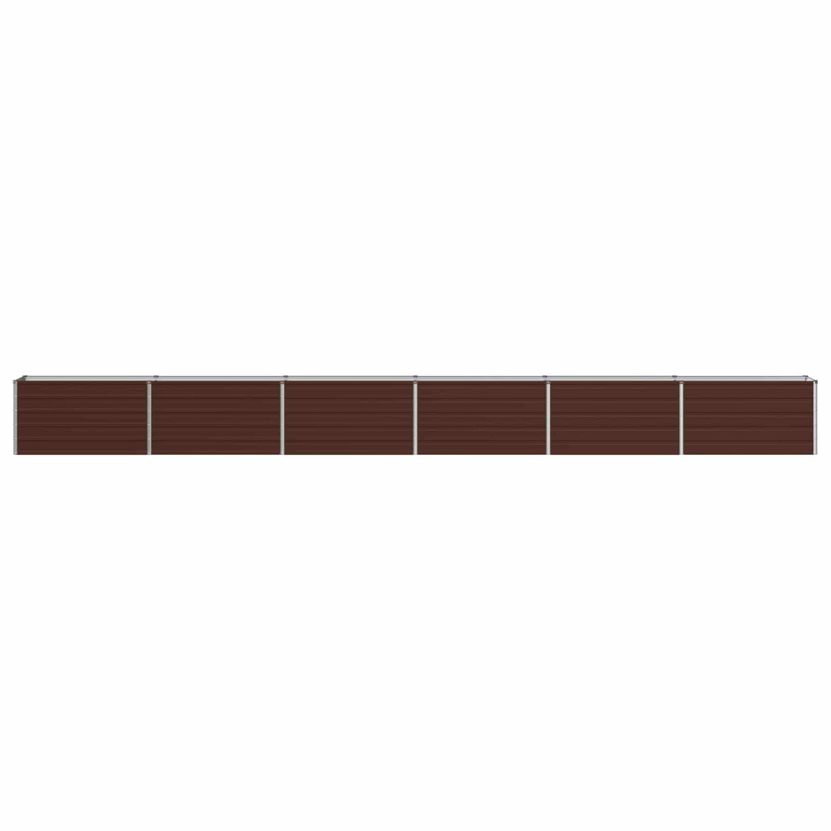 Raised Garden Bed Brown 600 x 40 x 55 cm cold-rolled steel