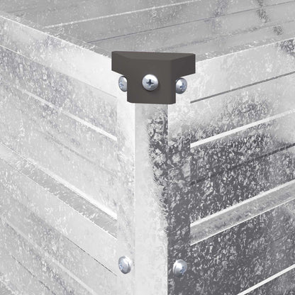 Raised Garden Bed Silver 600 x 40 x 55 cm galvanized