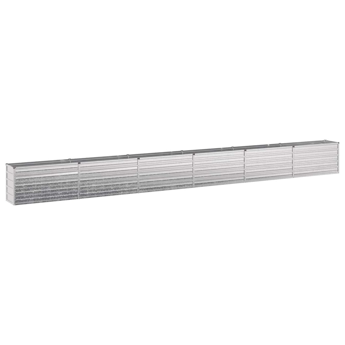 Raised Garden Bed Silver 600 x 40 x 55 cm galvanized