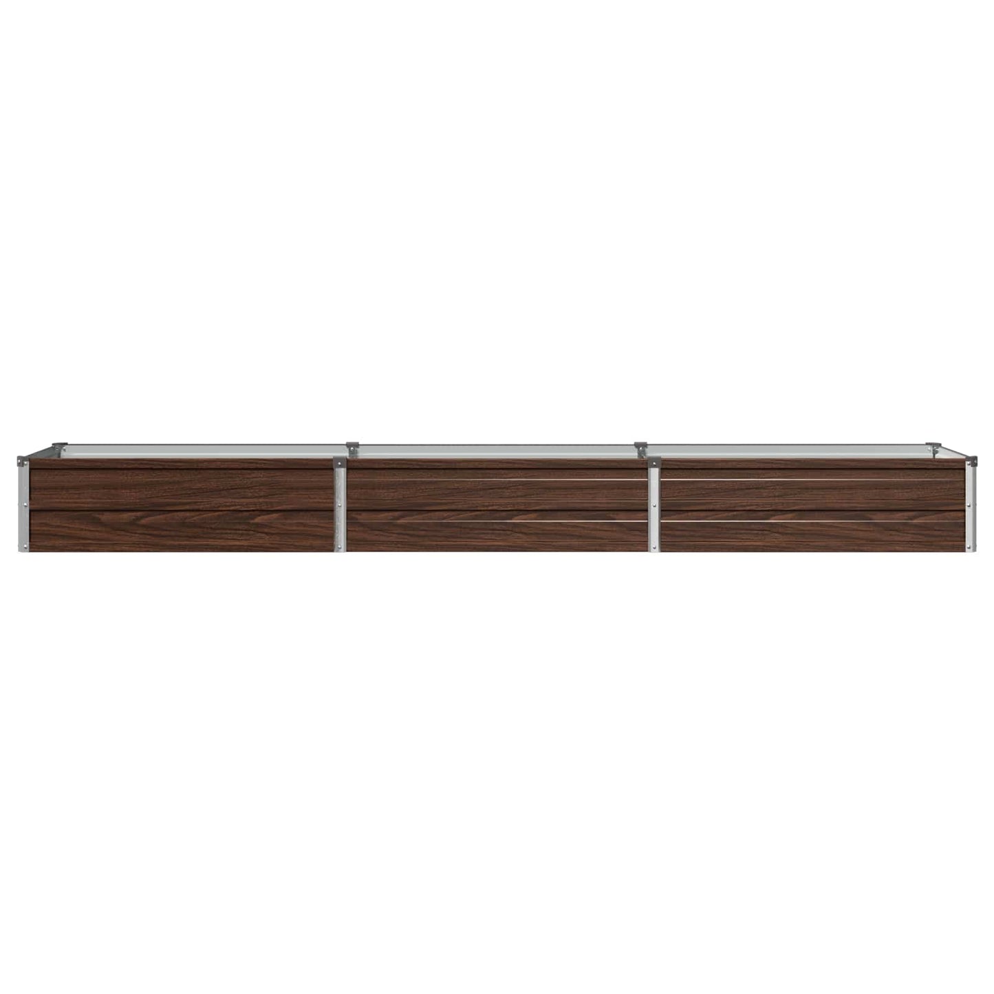 Raised Garden Bed Black 240 x 40 x 24 cm cold-rolled steel