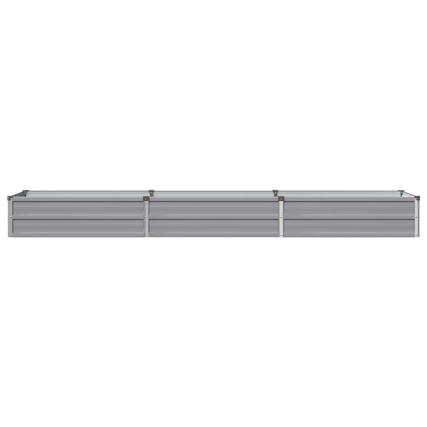 Raised Garden Bed Grey 240 x 40 x 24 cm cold-rolled steel