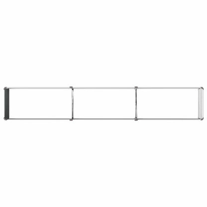Raised Garden Bed Grey 240 x 40 x 24 cm cold-rolled steel