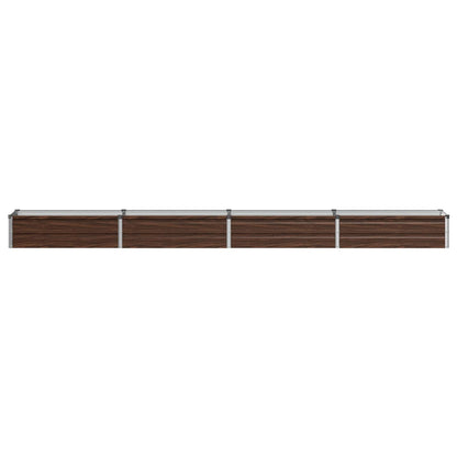 Raised Garden Bed Black 320 x 40 x 24 cm cold-rolled steel