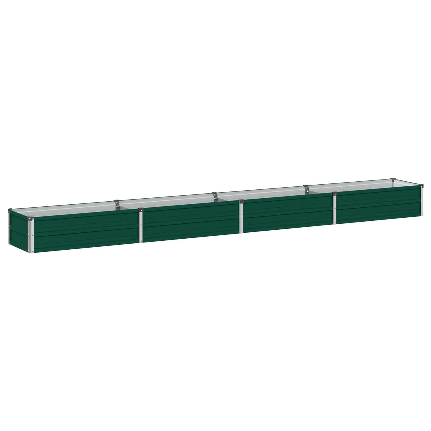 Raised Garden Bed Green 320 x 40 x 24 cm cold-rolled steeel
