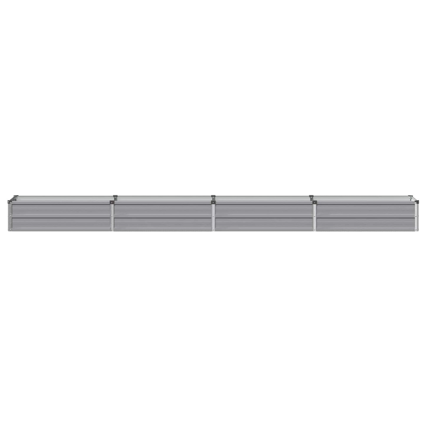 Raised Garden Bed Grey 320 x 40 x 24 cm cold-rolled steel