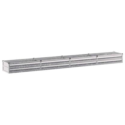 Raised Garden Bed Silver 320 x 40 x 24 cm galvanized