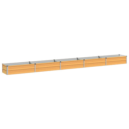 Raised Garden Bed Natural 400 x 40 x 24 cm cold-rolled steel