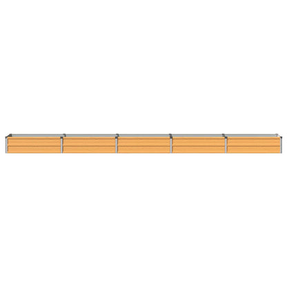Raised Garden Bed Natural 400 x 40 x 24 cm cold-rolled steel