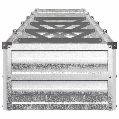 Raised Garden Bed Silver 400 x 40 x 24 cm galvanized