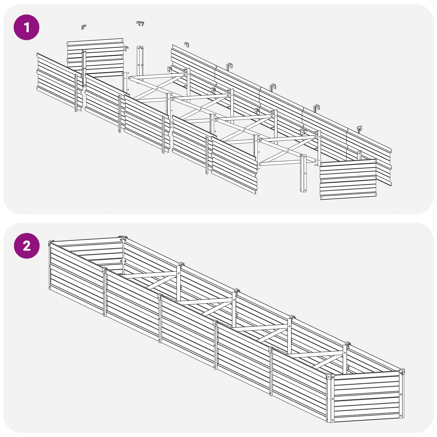 Raised Garden Bed Pastel Green 400 x 40 x 24 cm