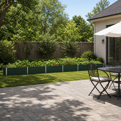 Raised Garden Bed Green 480 x 40 x 24 cm cold-rolled steeel