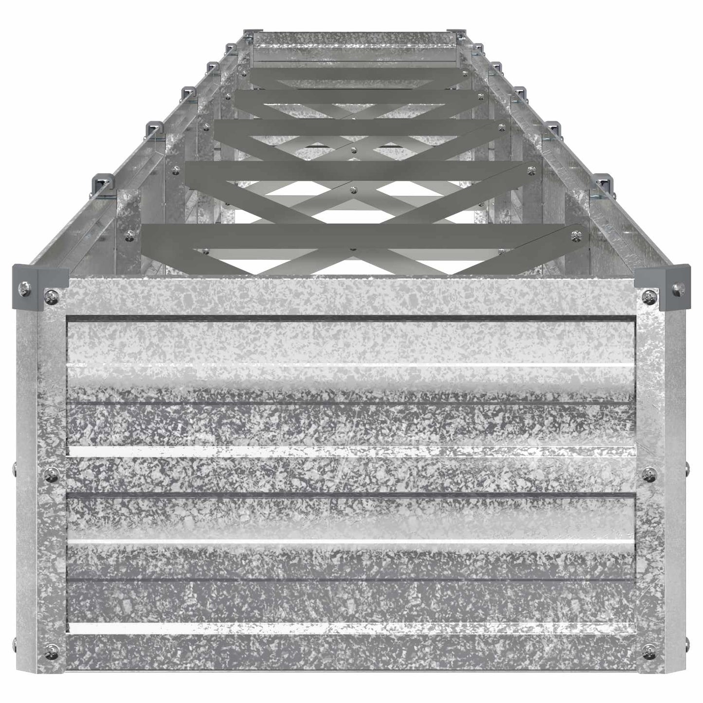 Raised Garden Bed Silver 480 x 40 x 24 cm galvanized