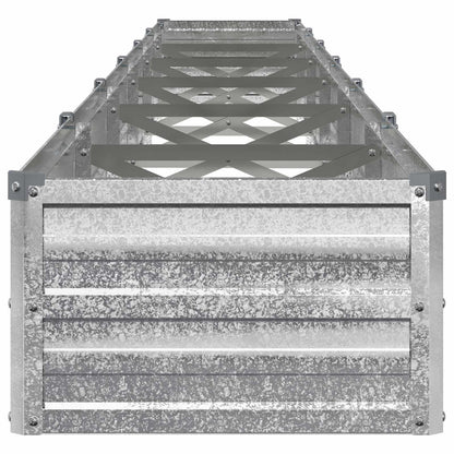 Raised Garden Bed Silver 480 x 40 x 24 cm galvanized