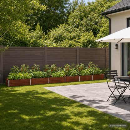 Raised Garden Bed Rusty 480 x 40 x 24 cm corton