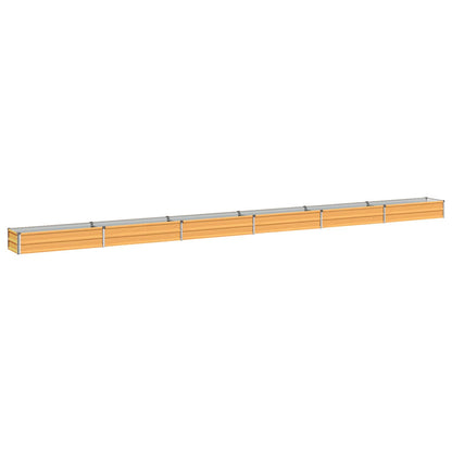 Raised Garden Bed Natural 600 x 40 x 24 cm cold-rolled steel