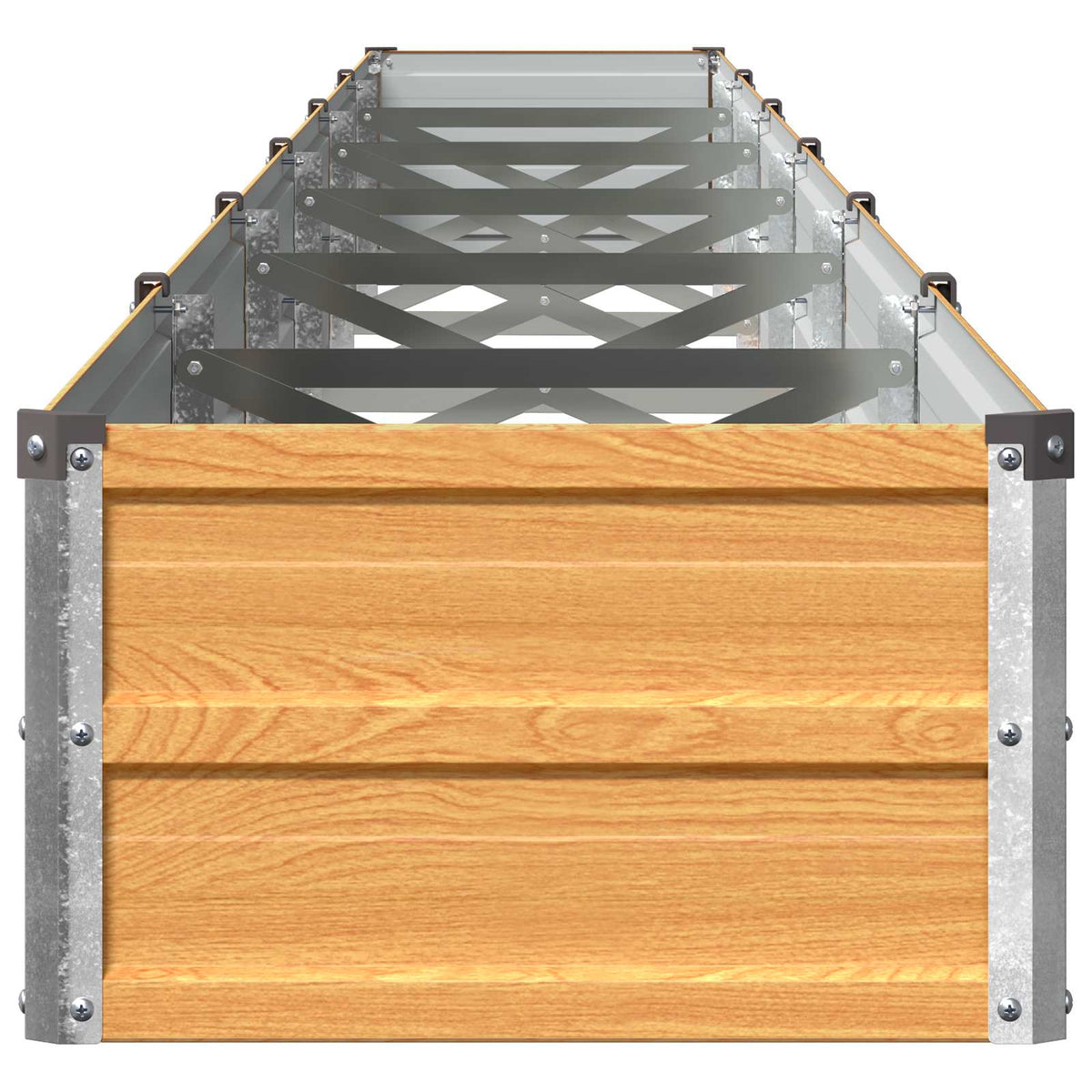 Raised Garden Bed Natural 600 x 40 x 24 cm cold-rolled steel
