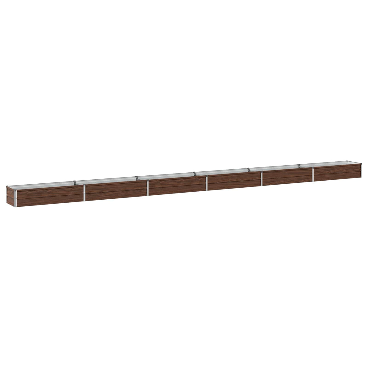 Raised Garden Bed Black 600 x 40 x 24 cm cold-rolled steel