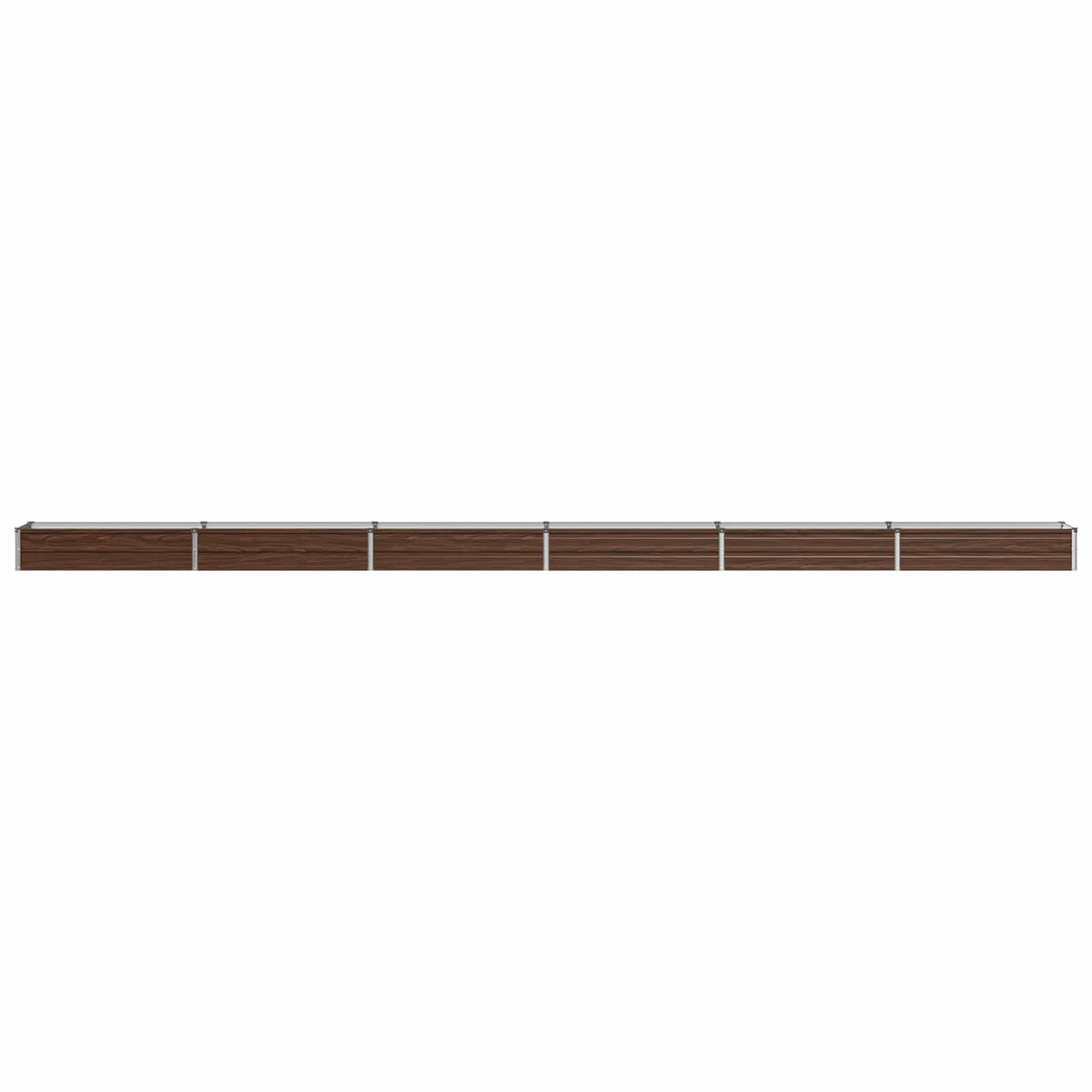 Raised Garden Bed Black 600 x 40 x 24 cm cold-rolled steel