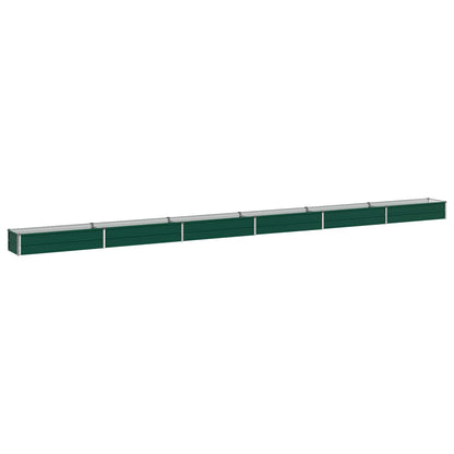Raised Garden Bed Green 600 x 40 x 24 cm cold-rolled steeel