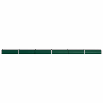 Raised Garden Bed Green 600 x 40 x 24 cm cold-rolled steeel