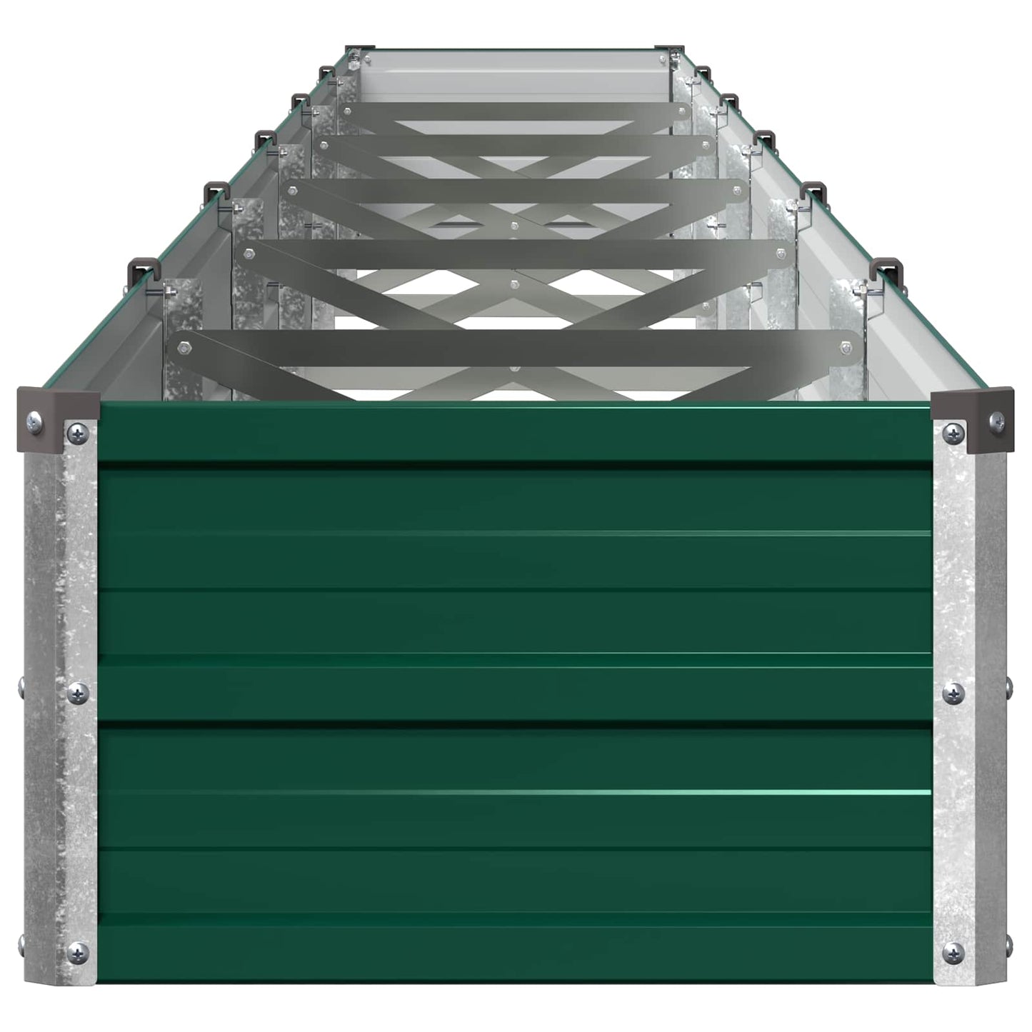 Raised Garden Bed Green 600 x 40 x 24 cm cold-rolled steeel