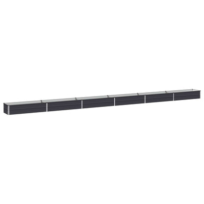 Raised Garden Bed Anthracite 600 x 40 x 24 cm cold-rolled steel