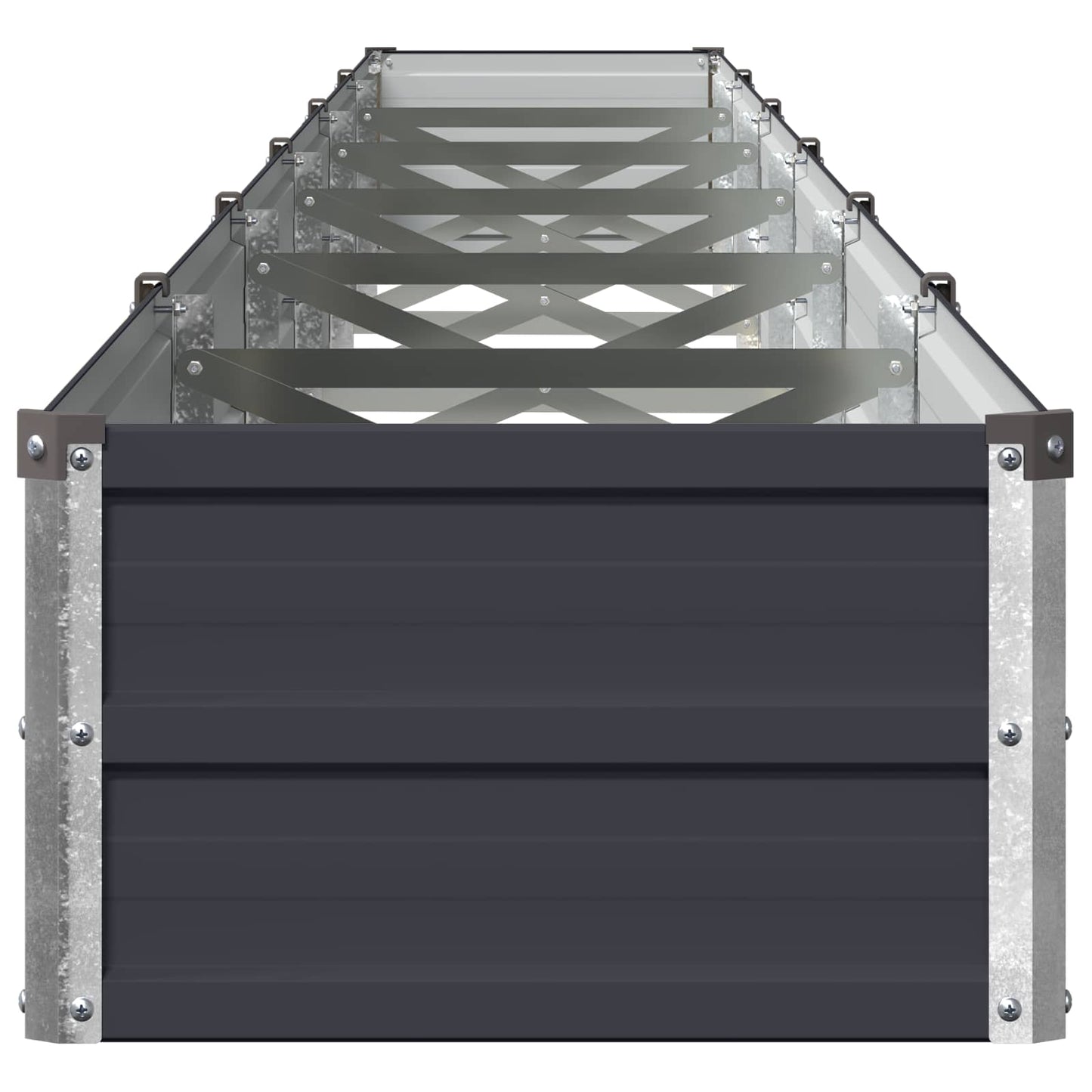 Raised Garden Bed Anthracite 600 x 40 x 24 cm cold-rolled steel