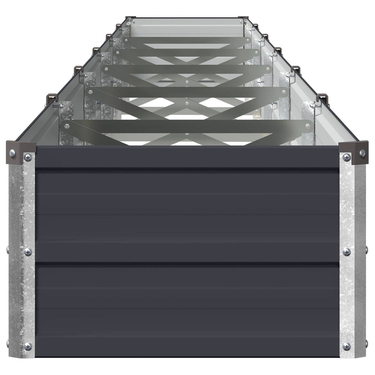Raised Garden Bed Anthracite 600 x 40 x 24 cm cold-rolled steel