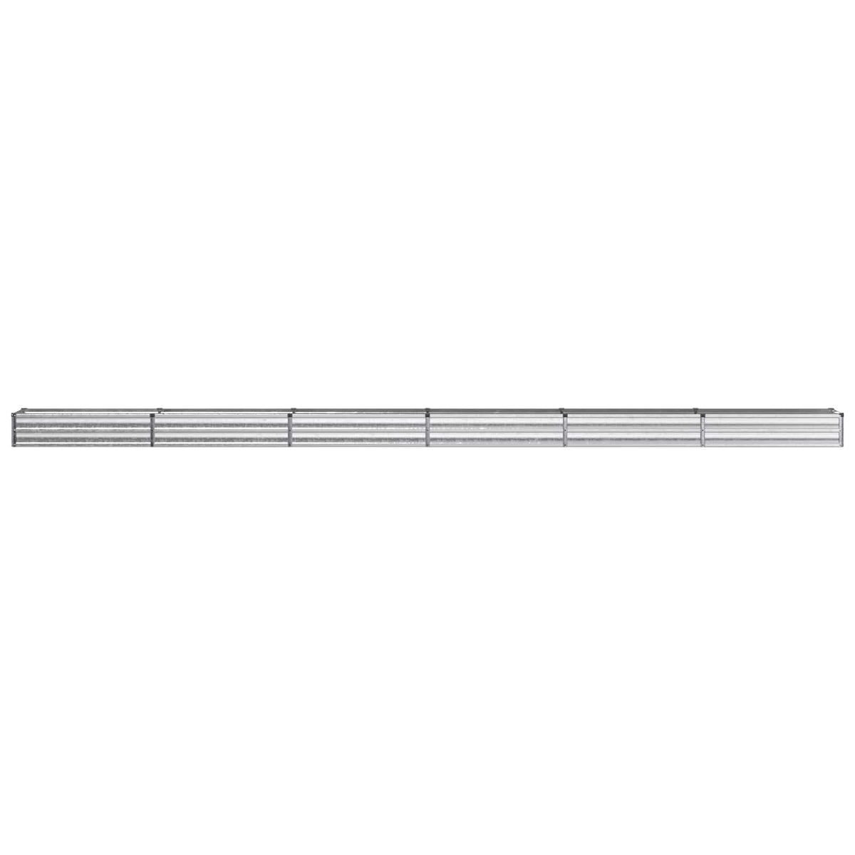 Raised Garden Bed Silver 600 x 40 x 24 cm galvanized