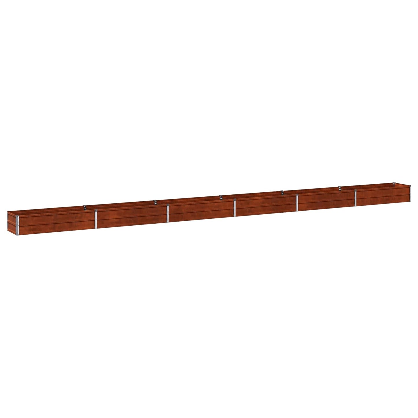 Raised Garden Bed Rusty 600 x 40 x 24 cm corton