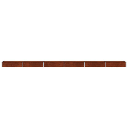 Raised Garden Bed Rusty 600 x 40 x 24 cm corton