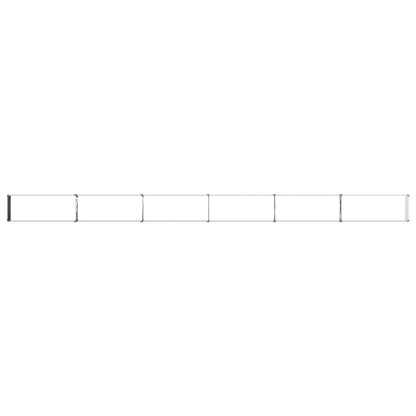 Raised Garden Bed Ivory 600 x 40 x 24 cm cold-rolled steel