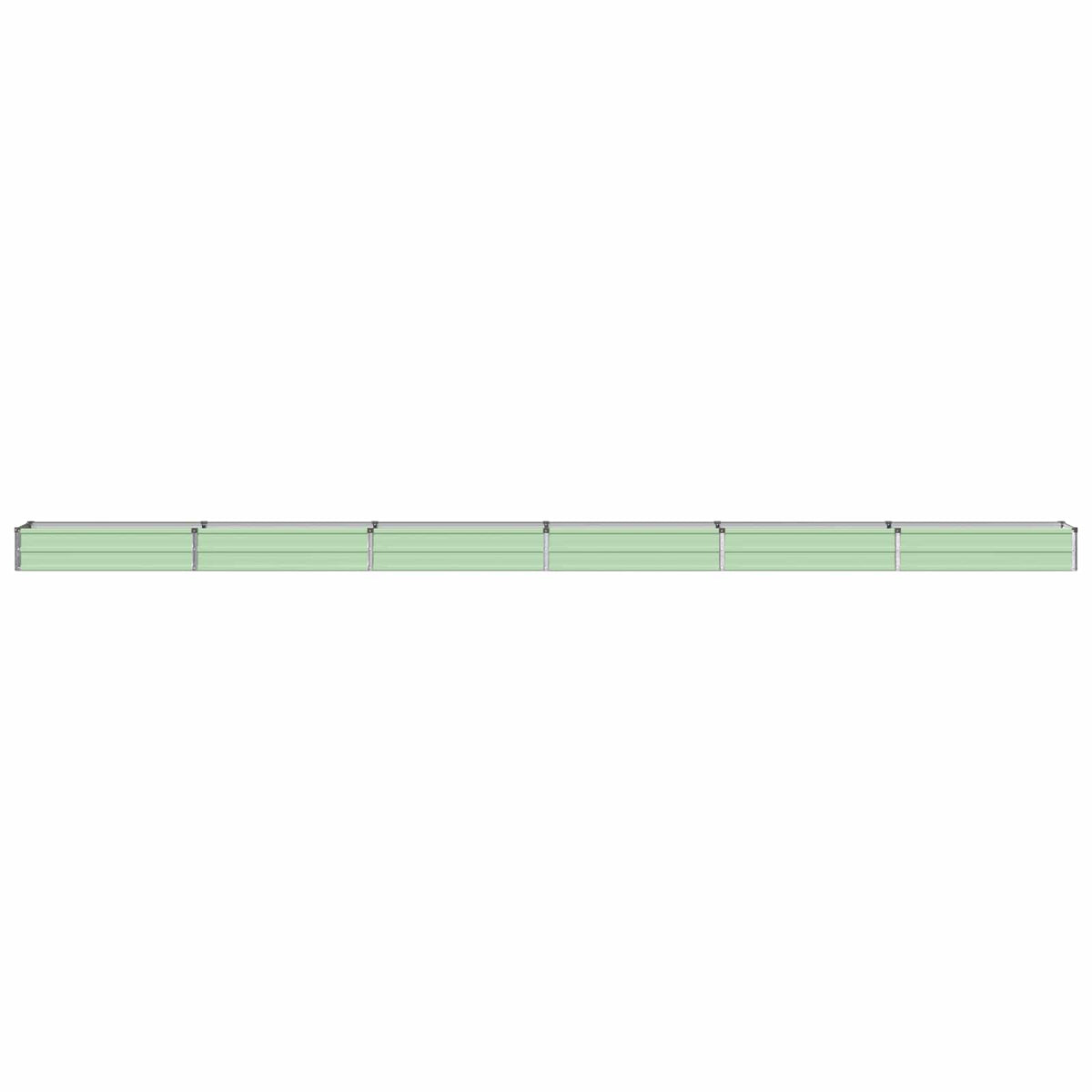 Raised Garden Bed Pastel Green 600 x 40 x 24 cm