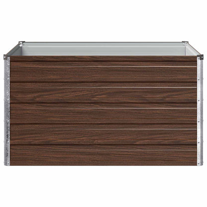 Raised Garden Bed Black 100 x 80 x 55 cm cold-rolled steel